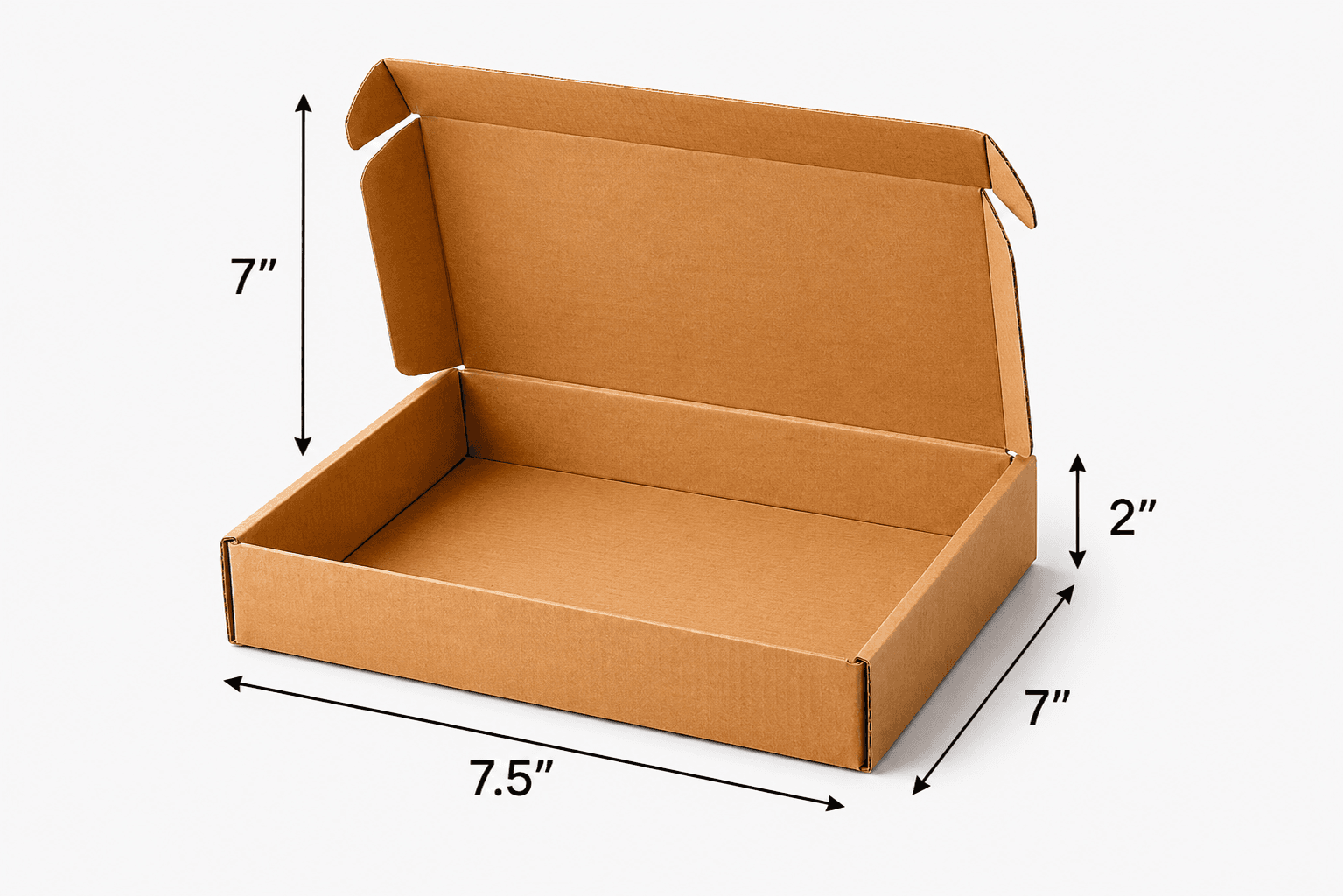 MAILER BROWN BOXES 7.5x5x2 INCHS