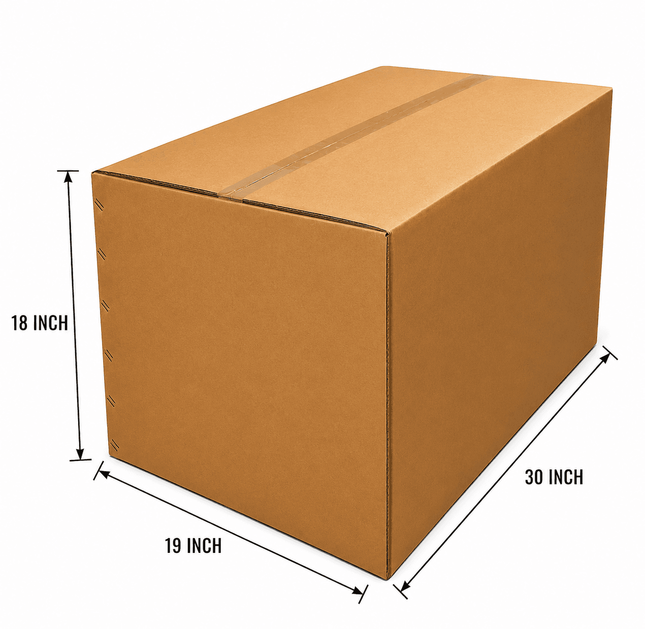 SHIPPING BOX 18X19X30 INCHS 5 PLY 140 GSM