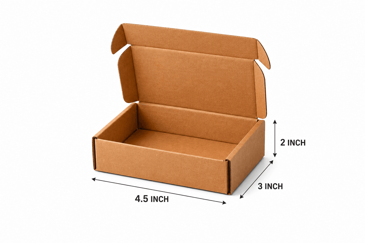 MAILER BROWN BOXES 4.5x3x1.5 INCHES
