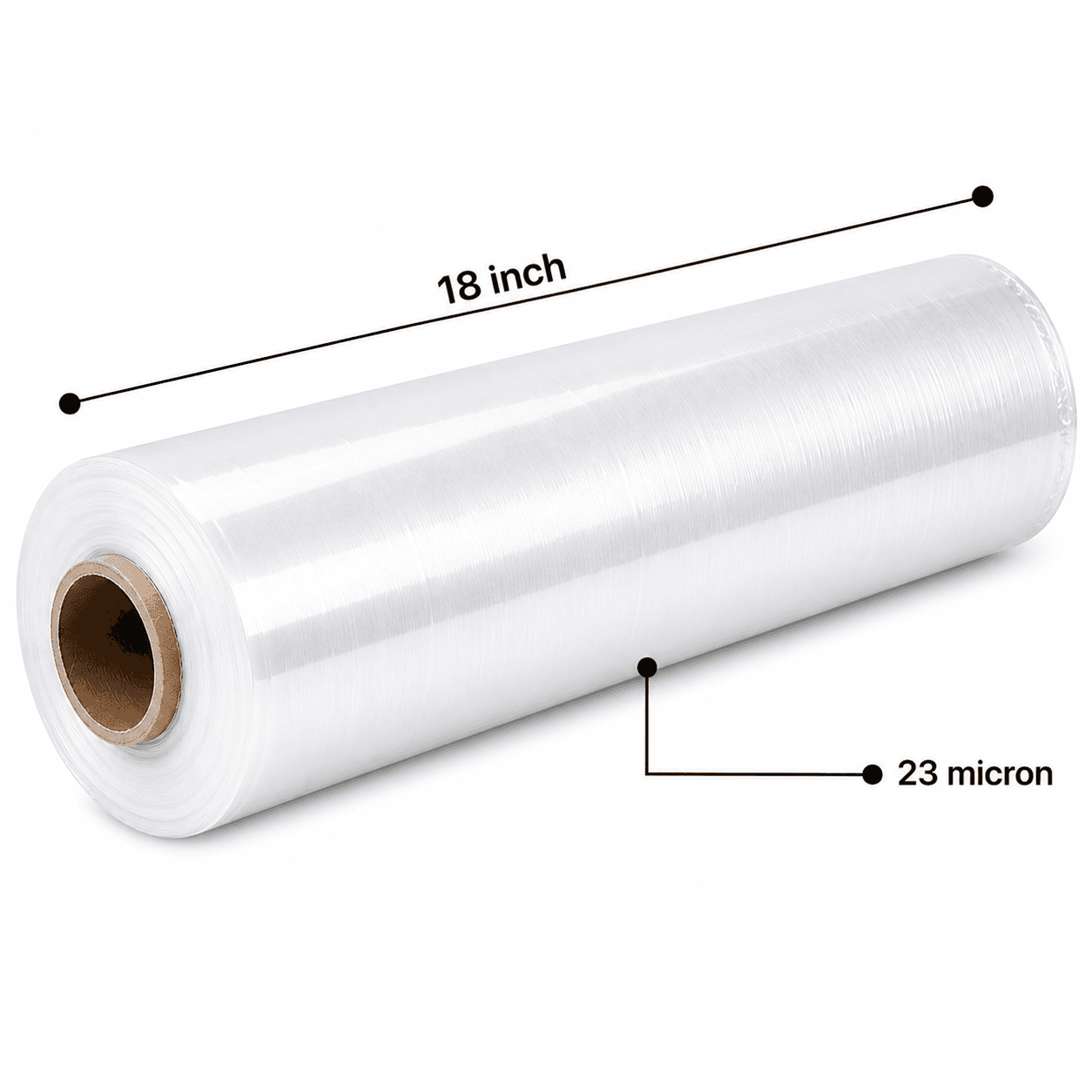 STRETCH FILM ROLL 18 INCH 23 MICRON