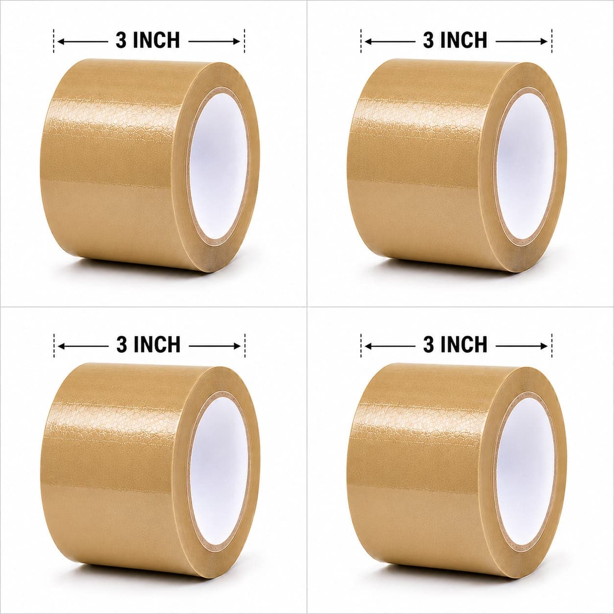 BROWN TAPE 3 INCH 65 METERS 4 PICS 42 MICRON