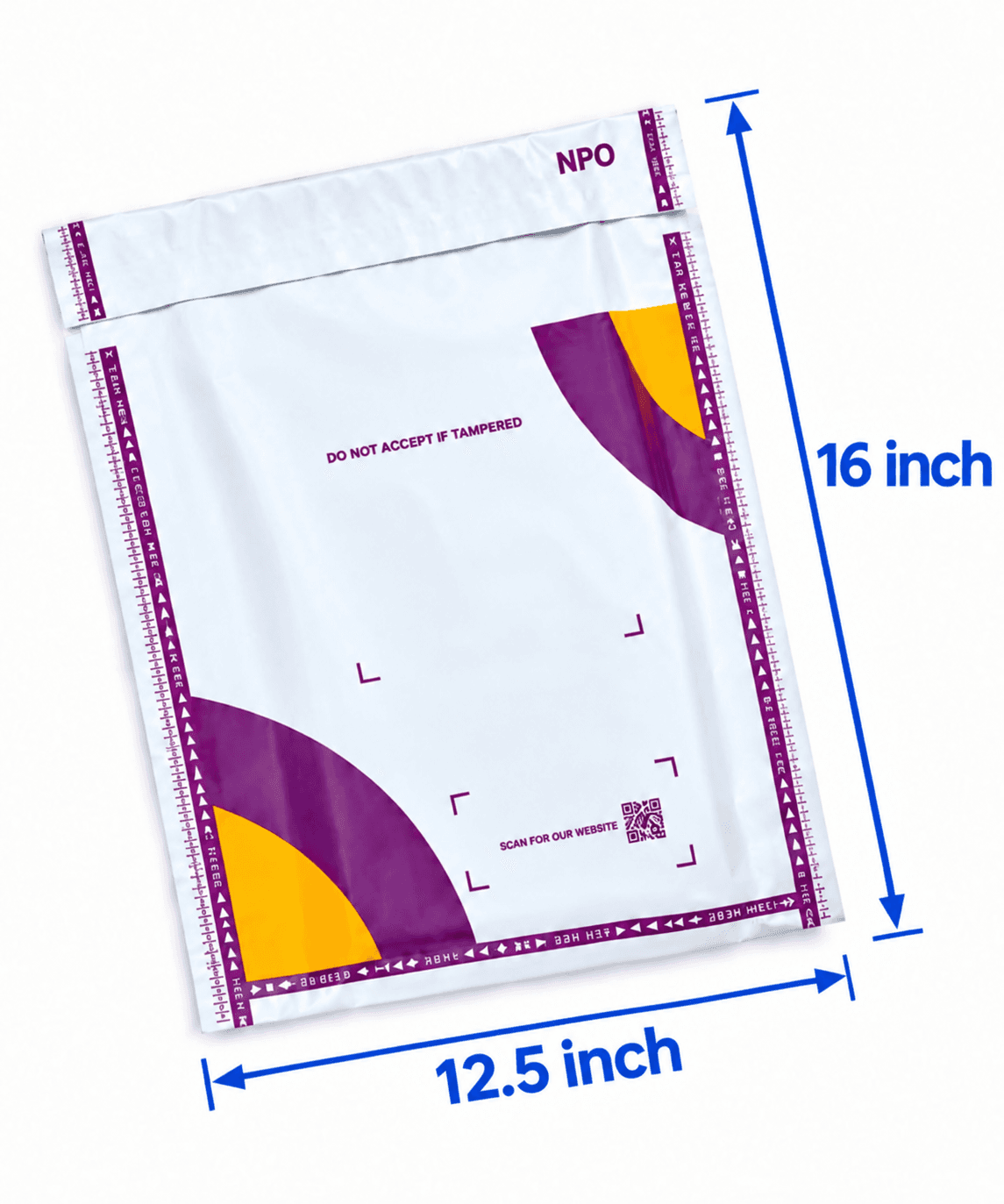 Meesho barcode Cover Opaque 12.5x16 Inch 52 Micron