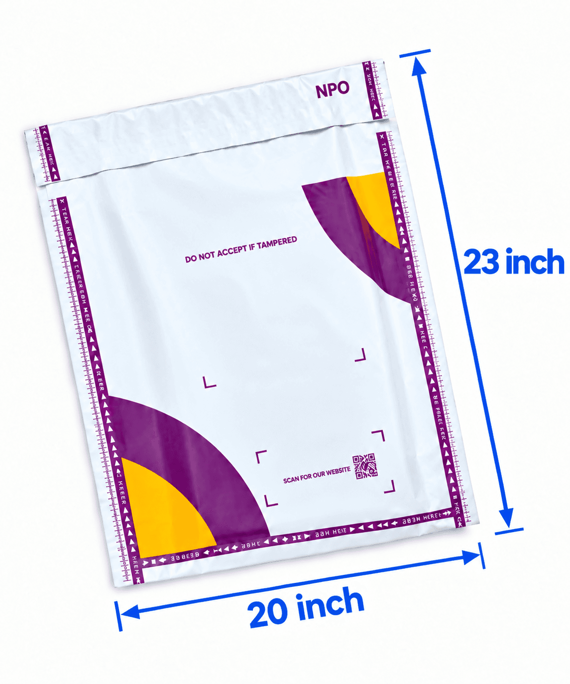 Meesho barcode Cover Opaque 20x23 Inch 52 Micron
