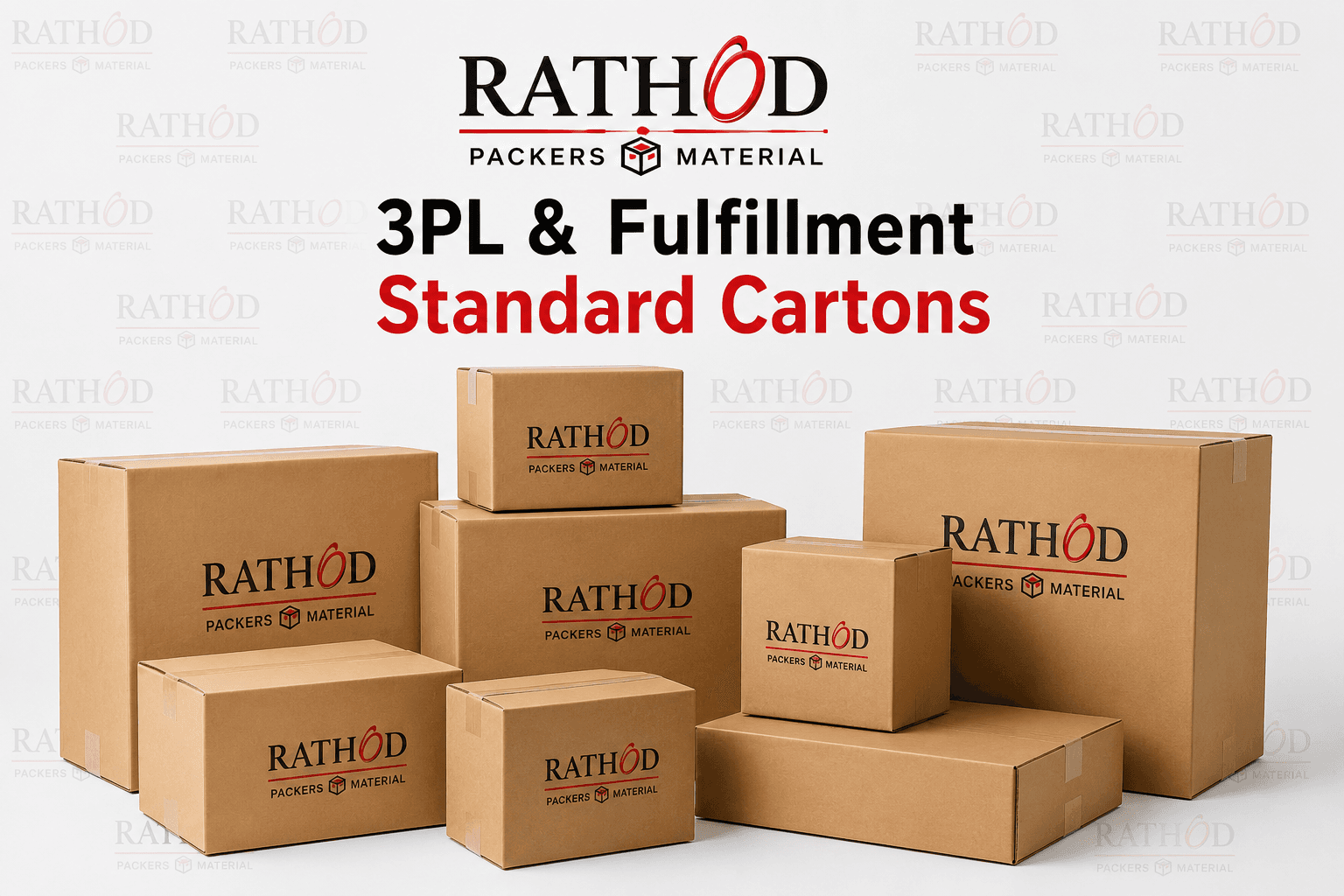 3PL & Fulfillment Standard Cartons packaging materials Hyderabad