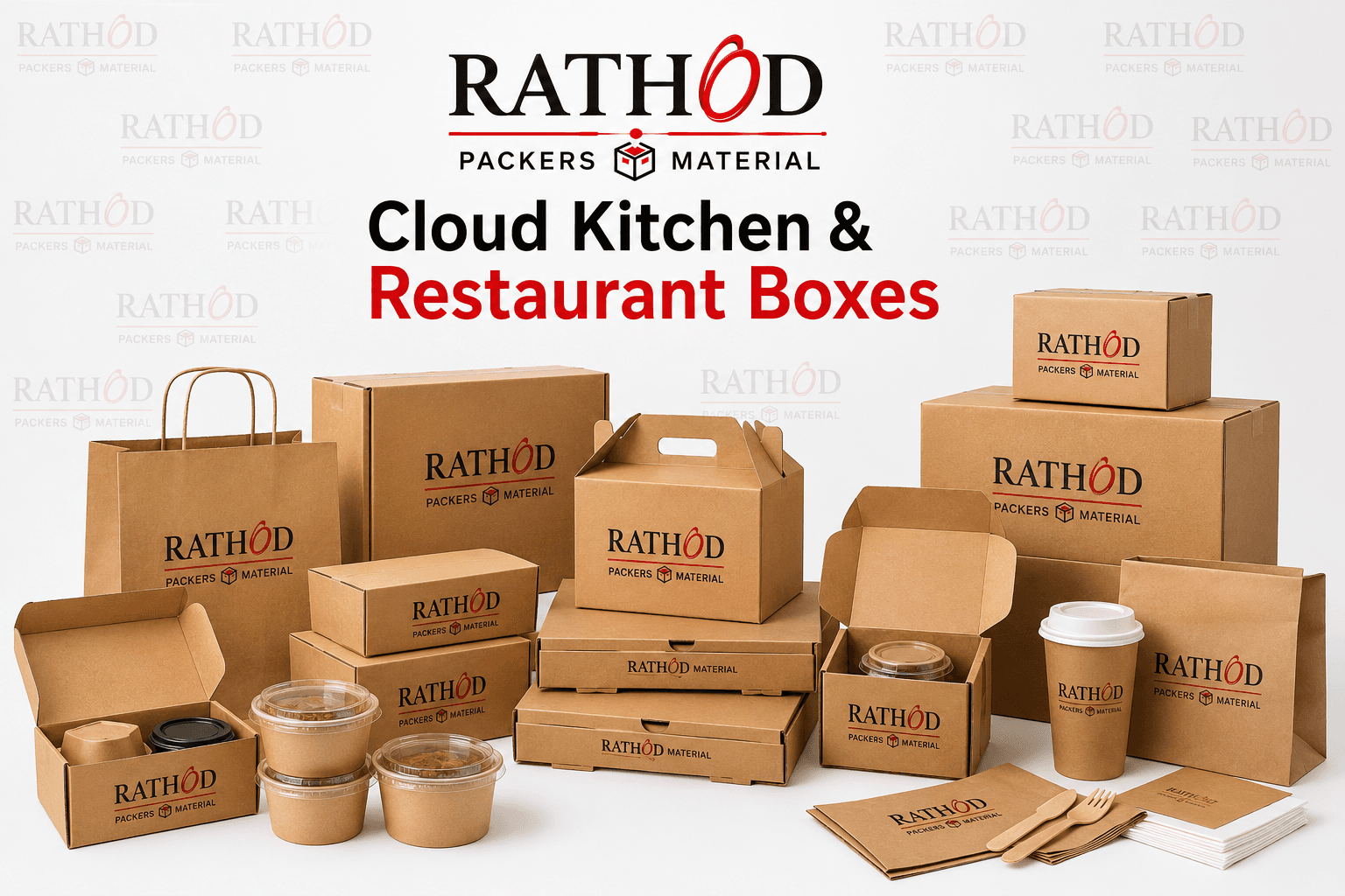 Cloud Kitchen & Restaurant Boxes packaging materials Hyderabad
