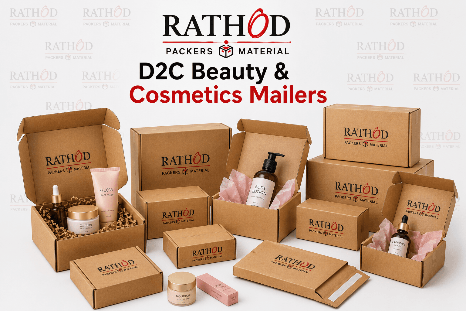 D2C Beauty & Cosmetics Mailers packaging materials Hyderabad
